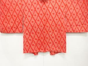 本総絞り　斜め格子模様　羽織